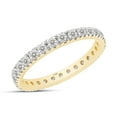 thumbnail image 1 of AFFY 0.80CT Round Moissanite Diamond Full Eternity Ring for Women in 10K Solid Yellow Gold-6, 1 of 1