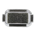 thumbnail image 1 of AFFY 1/2 Carat Round Shape Black Natural Diamond Cluster Men's Ring 14K White Gold Over Sterling Silver Ring Size-10, 1 of 1
