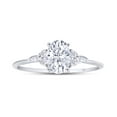 thumbnail image 1 of AFFY 1.25CT Oval, Marquise & Round Lab Created Moissanite Engagement Ring for Women 14K White Gold-6.5, 1 of 6