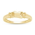 thumbnail image 1 of AFFY 14K Yellow Gold over 925 Sterling Silver Holy Spirit Simple Dove Ring for Women-9.5, 1 of 3
