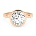 thumbnail image 1 of AFFY 2.00 Carat (ctw) Bezel Set Solitaire Engagement Rings For Women, Round Lab Created Moissanite Promise Ring For Her In 925 Rose Gold | VVS1 Quality (2 Ctw) Ring Size-6.5, 1 of 5