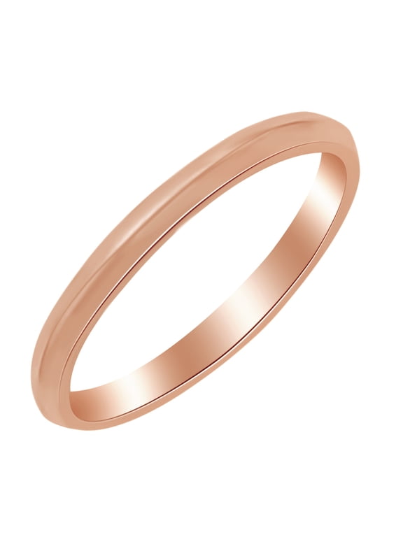 2.5mm Knife Edge Comfort Fit Band Ring in 14k Rose Gold Ring Size - 4.5