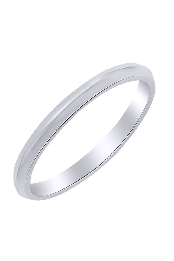 2.5mm Knife Edge Comfort Fit Wedding Band Ring in 14k White Gold Ring Size - 12