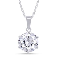 2 Carat 6-Prong Moissanite Pendant Necklace main image 0