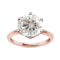 thumbnail image 1 of AFFY 3 Ct 9.5MM, 14K Solid Rose Gold Round Cut Lab Created Moissanite Diamond Solitaire Style Engagement Ring For Women-10, 1 of 8