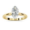 thumbnail image 1 of AFFY 4 Prong Solitaire Engagement Ring for Women, 0.80 Carat (ctw) Marquise Cut Lab Grown Diamond Ring In 14K Yellow Gold Over Sterling Silver F-G-H, SI Quality Gifts For Her Ring Size-6, 1 of 6