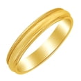 thumbnail image 1 of AFFY 4MM Milgrain Half Round Band Ring in 10K Yellow Gold Ring Size - 5.5, 1 of 1