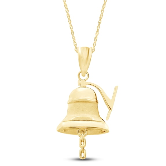 AFFY Bell Pendant Necklace In 14K Yellow Gold Plated 925 Sterling ...
