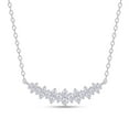 thumbnail image 1 of AFFY Curved Bar Necklace for Women, 14K White Gold Over Sterling Silver Cubic Zirconia Simulated Diamond Necklace Dainty Jewelry Gifts for Women Birthday/Anniversary Day/Valentine’s Day, 1 of 5