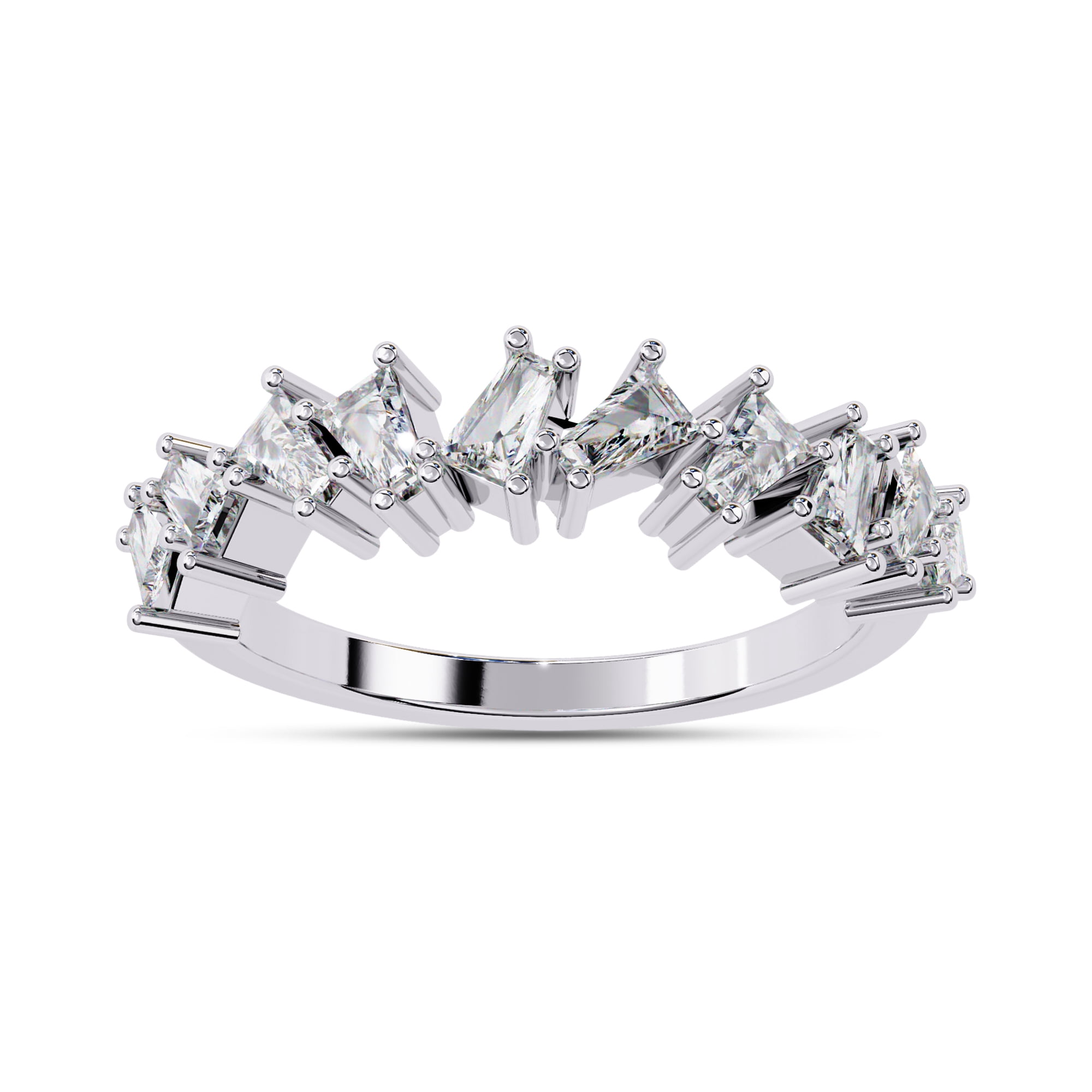 AFFY Eternity Ring for Women, 0.50 Carart (ctw) Baguette Cut Lab Grown ...