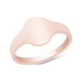 thumbnail image 1 of AFFY Flat Oval Top Signet Ring In 14K Rose Gold Over 925 Sterling Silver (Medium) Ring Size 9.5, 1 of 4