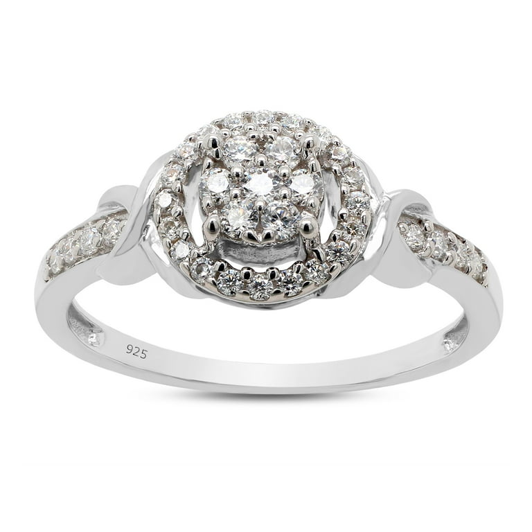 LADIES RING 0.25CT ROUND DIAMOND 14K WHITE GOLD LADIES RING 0.25CT ROUND DIAMOND 14K WHITE GOLD