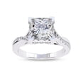 thumbnail image 1 of AFFY Infinity Hidden Halo Solitaire Engagement Ring for Women, 2.75 Carat (ctw) Princess and Round Cut Lab Grown Diamond Ring In 14K White Gold Over Sterling Silver F-G-H, SI Quality Ring Size-7.5, 1 of 7
