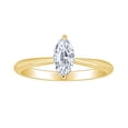 thumbnail image 1 of AFFY AFFY Marquise Crystal Zirconia in 14K Yellow Gold Plated Solitaire Engagement Rings (8x4mm) Ring Size-7, 1 of 1