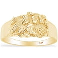 thumbnail image 1 of AFFY Nugget Style Men's Promise Ring In 10K Solid Yellow Gold 9.50 MM Wide Ring Size-13.5, 1 of 6