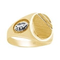thumbnail image 1 of AFFY Our Lady of Guadalupe Two-Tone 14k Yellow Gold Over 925 Sterling Silver Signet Mens Ring, Ring Size 9.5, 1 of 3