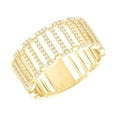 thumbnail image 1 of AFFY Round Cut White Natural Diamond (0.25 Cttw) Bar Band Ring In 10K Solid Yellow Gold,Ring Size: 10.5, 1 of 1