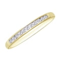 thumbnail image 1 of AFFY Round Cut White Natural Diamond Band Ring In 10k Yellow Gold (2.00 cttw) Ring Size-4, 1 of 2