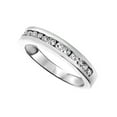 thumbnail image 1 of AFFY Round Cut White Natural Diamond Wedding Ring in 10k White Gold (1/2 Cttw), 1 of 1