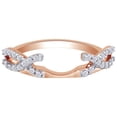 thumbnail image 1 of AFFY Round Shape White Cubic Zirconia Infinity Enhancer Guard Ring 10K Rose Gold-6, 1 of 3