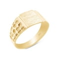 thumbnail image 1 of AFFY Signet Ring In 14k Yellow Gold Plated 925 Sterling Silver, Gift for Mens, Ring Size 12.5, 1 of 3