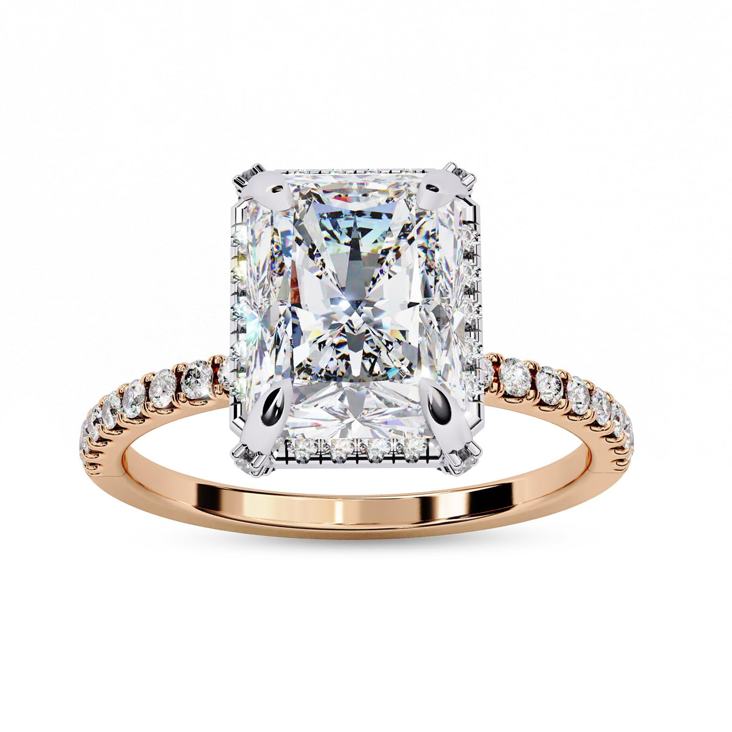 AFFY Solitaire Heart Promise Ring - 14k Gold Over Sterling Silver With Ruby & Zirconia, Size 4.5 - View #9