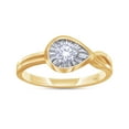 thumbnail image 1 of AFFY Solitaire Wedding Band Ring for Women | 1/4 Carat Round Shape Lab Grown Diamond Miracle Set Infinity Promise Ring | 18K Yellow Gold Vermeil Jewelry Gifts For Her (0.25 Cttw)-6, 1 of 8