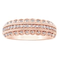 thumbnail image 1 of AFFY White Natural Diamond Anniversary Band Ring In 10k Rose Gold (0.25 Cttw), 1 of 1