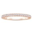 thumbnail image 1 of AFFY White Natural Diamond Anniversary Band Ring In 10k Rose Gold (0.25 Cttw), 1 of 1