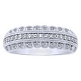 thumbnail image 1 of AFFY White Natural Diamond Anniversary Band Ring In 10k White Gold (0.25 Cttw), 1 of 1