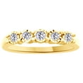 thumbnail image 1 of AFFY White Natural Diamond Anniversary Ring In 10k Yellow Gold (0.25 Cttw), 1 of 1