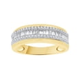 thumbnail image 1 of AFFY White Natural Diamond Anniversary Ring In 10k Yellow Gold (0.5 Cttw), 1 of 1