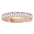thumbnail image 1 of AFFY White Natural Diamond Anniversary Ring In 14k Rose Gold (1 Cttw), 1 of 1