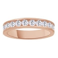 thumbnail image 1 of AFFY White Natural Diamond Anniversary Ring In 14k Rose Gold (1 Cttw), 1 of 1
