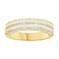 thumbnail image 1 of AFFY White Natural Diamond Anniversary Ring In 14k Yellow Gold (1 Cttw), 1 of 1