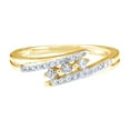 thumbnail image 1 of AFFY White Natural Diamond Bypass Ring In Solid Gold (0.2 Cttw), 1 of 1