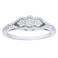 thumbnail image 1 of AFFY White Natural Diamond Cluster Ring in 10k White Gold, 1 of 1