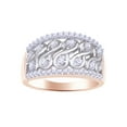 thumbnail image 1 of AFFY White Natural Diamond Fashion Ring In 10k Rose Gold (0.5 Cttw), 1 of 1