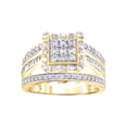 thumbnail image 1 of AFFY White Natural Diamond Fashion Ring In 10k Yellow Gold (1 Cttw), 1 of 1