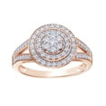 thumbnail image 1 of AFFY White Natural Diamond Frame Cluster Ring in 10k Rose Gold, 1 of 1