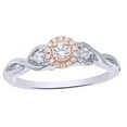 thumbnail image 1 of AFFY White Natural Diamond Frame Ring in 10k Two-Tone White Gold, 1 of 1