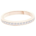 thumbnail image 1 of White Natural Diamond Full Eternity Ring In 14k Rose Gold (0.7 Cttw), 1 of 1