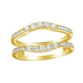 thumbnail image 1 of AFFY White Natural Diamond Solitaire Enhancer Engagement Ring in 14k Yellow Gold (1/2 Cttw), 1 of 1