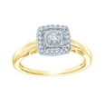 thumbnail image 1 of AFFY White Natural Diamond Square Frame Ring in 10k Yellow Gold, 1 of 1