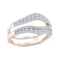 thumbnail image 1 of AFFY White Natural Diamond Wrap Enhancer Solitaire Ring In 10k Rose Gold (1 Cttw), Ring Size 9, 1 of 10