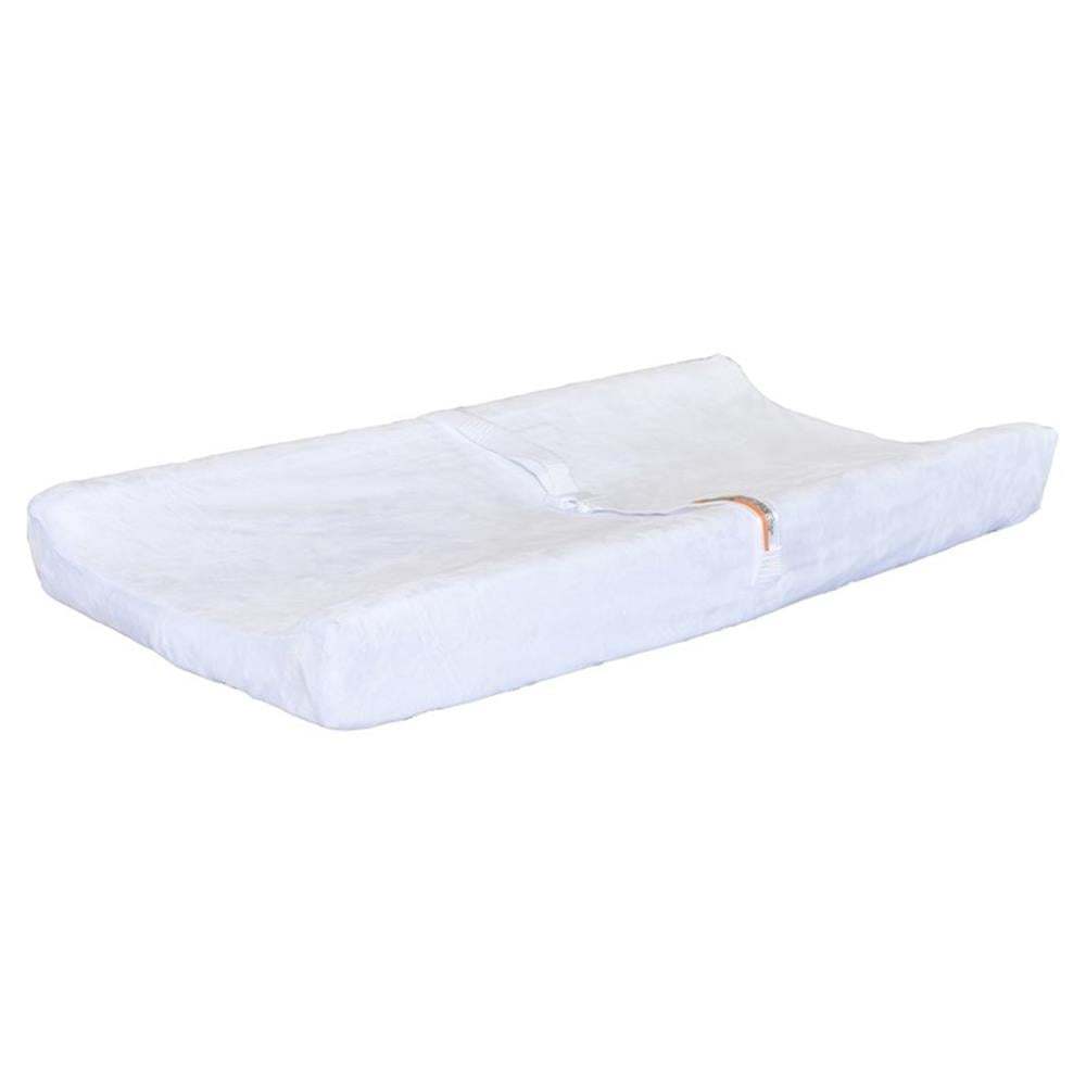 AFG Baby Furniture Contoured Changing Pad Fabric Cover, White