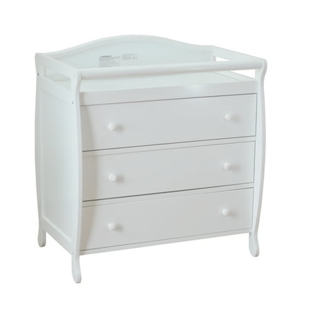 AFG Baby Furniture Grace 3-Drawer Changing Table, White
