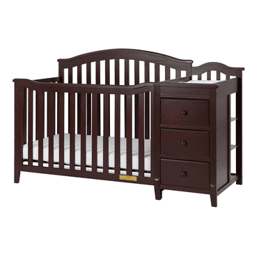 AFG Baby Furniture Kali II 4-in-1 Convertible Crib & Changer, Espresso
