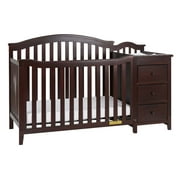 AFG Baby Furniture Kali II 4-in-1 Convertible Crib & Changer, Espresso