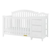 AFG Baby Furniture Kali II 4-in-1 Convertible Crib and Changer White
